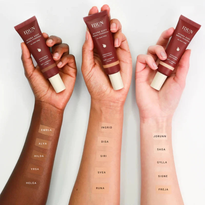 Idun Mineral - HYDRA SOFT MINERAL FOUNDATION (15 farver)