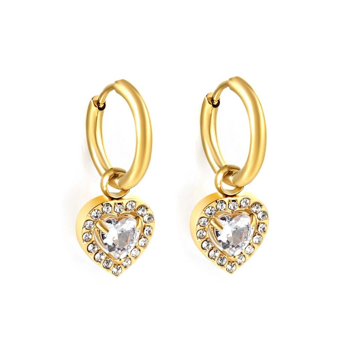 Naja Borre - Felicia Stone Earrings - Gold