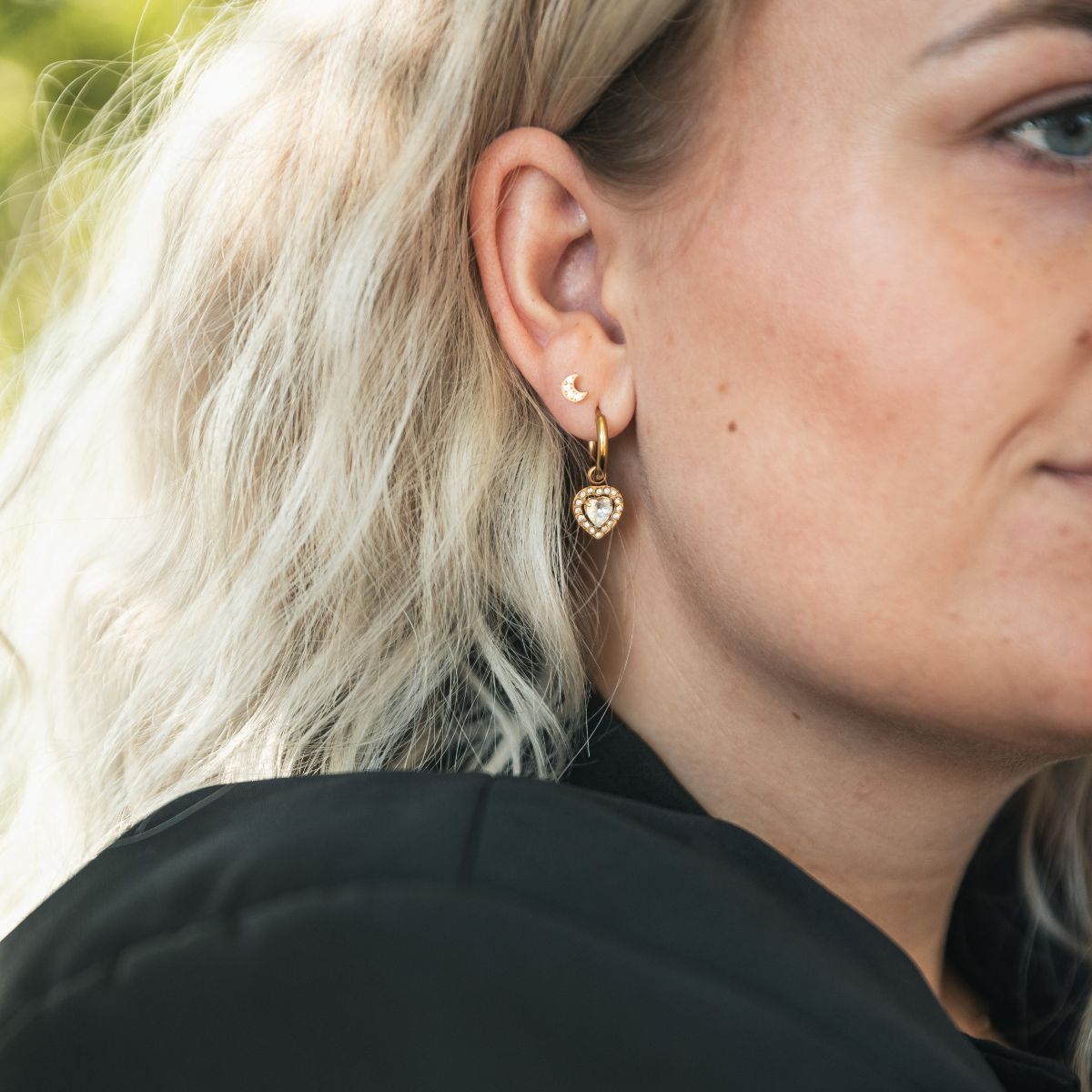 Naja Borre - Felicia Stone Earrings - Gold