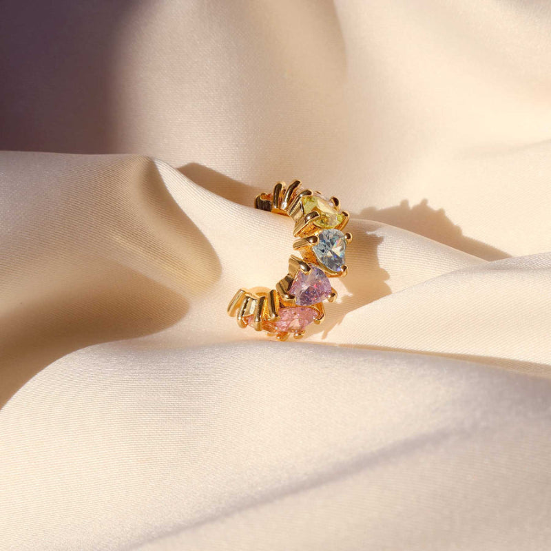 Dropps by Szhirley - Cuff  - #LovyPastel - onesize regulerbar størrelse - 18 karat forgyldning