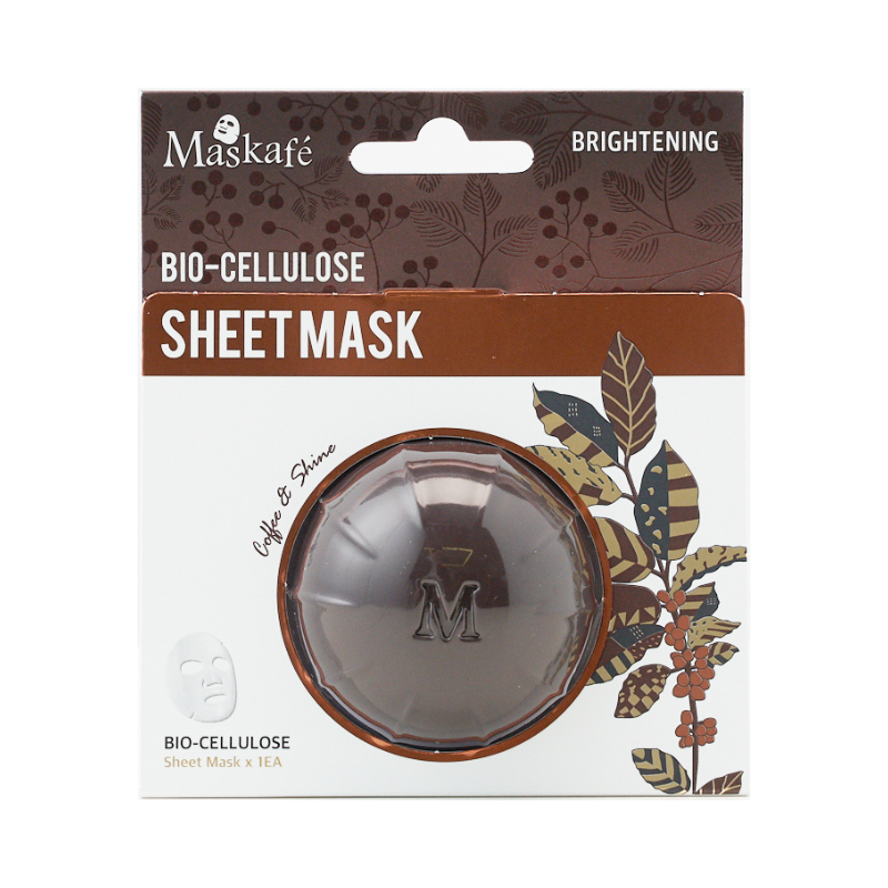 MASKAFÉ - BRIGHTENING SHEET MASK - BIO-CELLULOSE