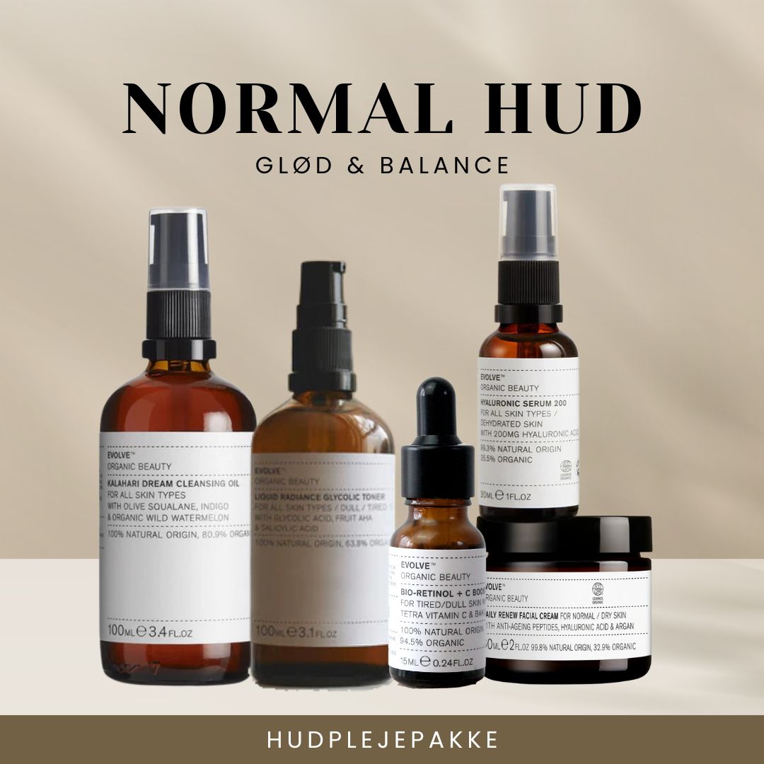 Evolve hudplejepakke | Normal hud – i balance, men med masser af potentiale