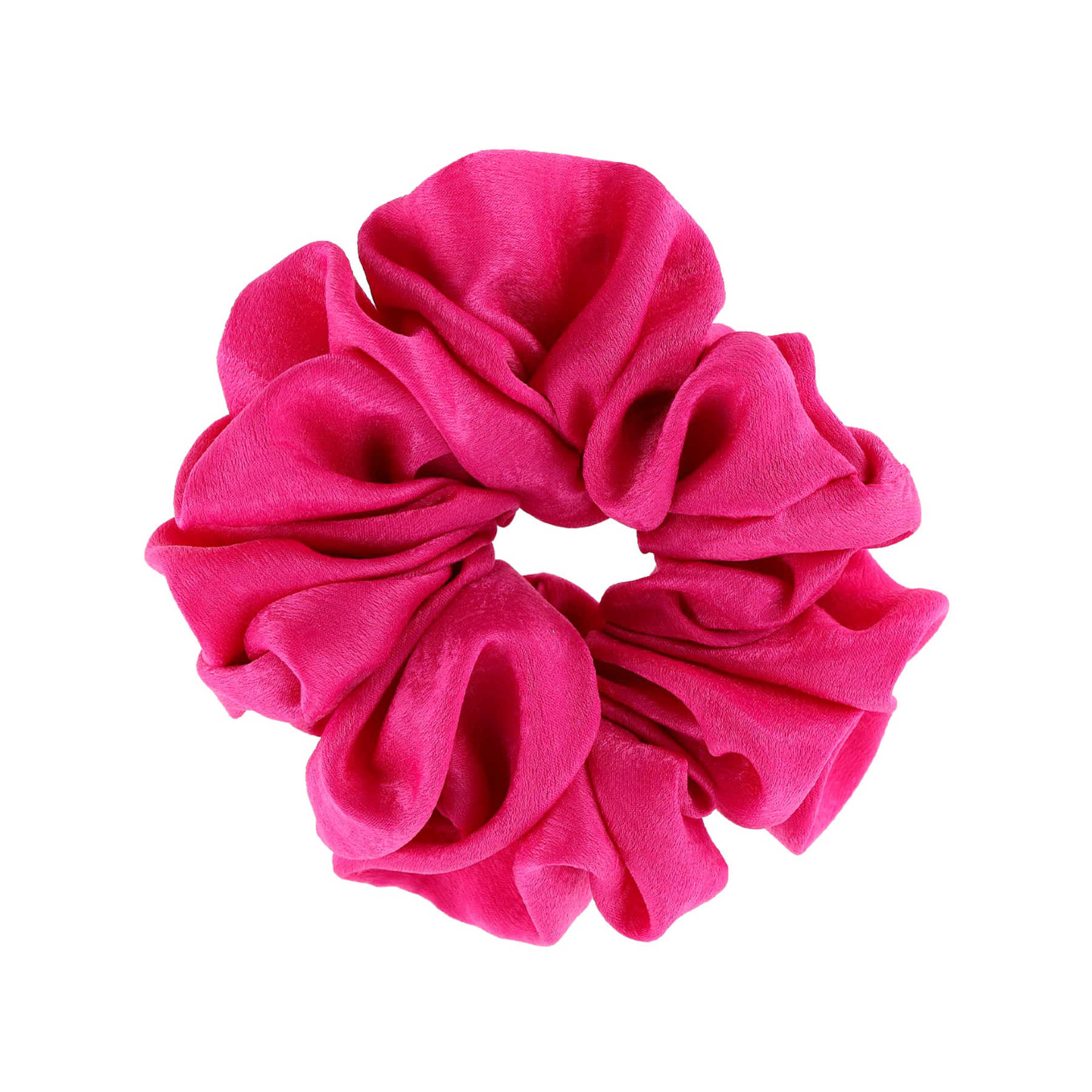 ByStær - Isabella Scrunchie - Mørk Pink - 18 cm.