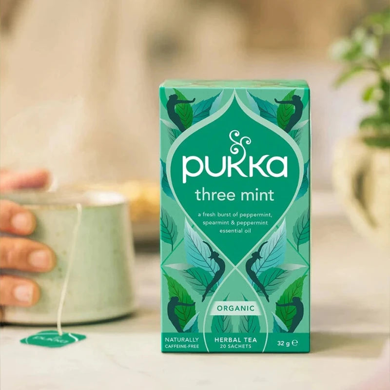 Pukka - Three Mint te - økologisk - 20 breve