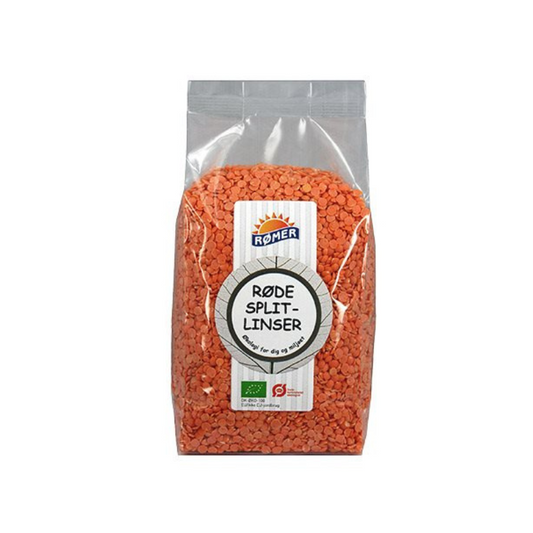 Rømer - Røde splitlinser- økologisk - 500g