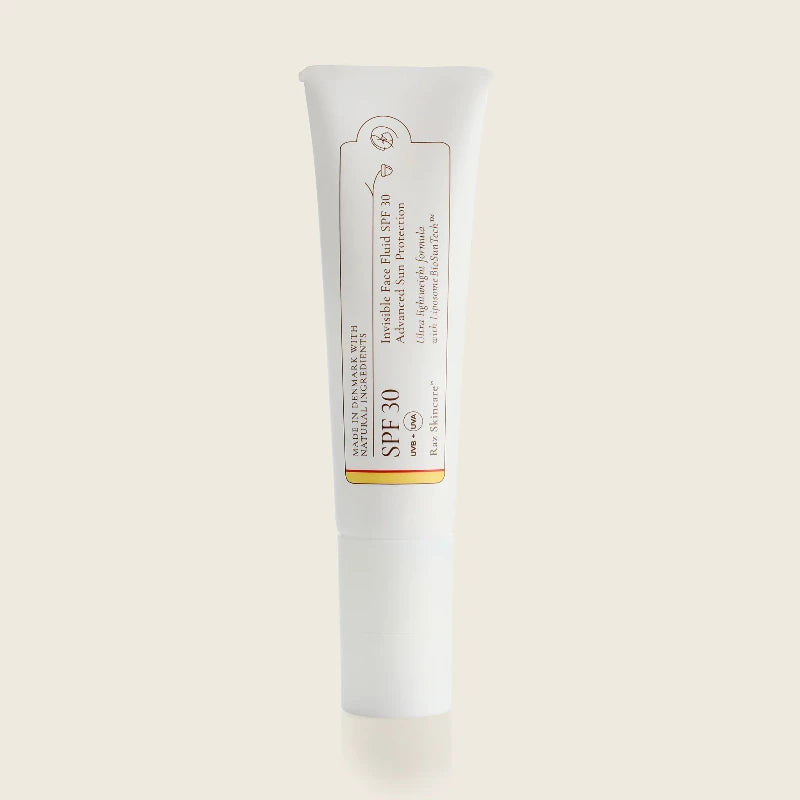Raz Skincare - SPF30 - Invisible Face Fluid Solcreme -  50ml - tube