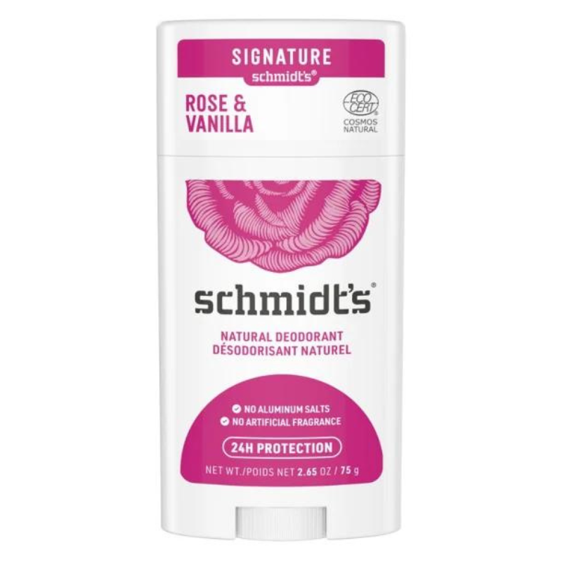 SCHMIDT'S NATURALS DEODORANT STICK - Rose + Vanilje
