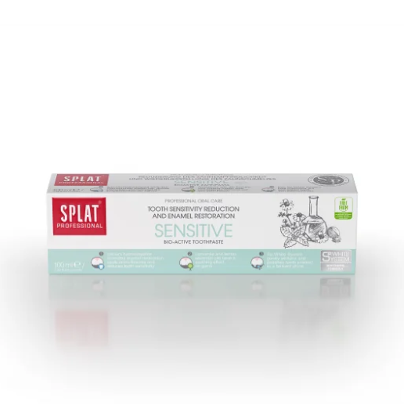 SPLAT® - TANDPASTA SENSITIVE (Til dig med blister, isninger og ubehag) - 100 ml.