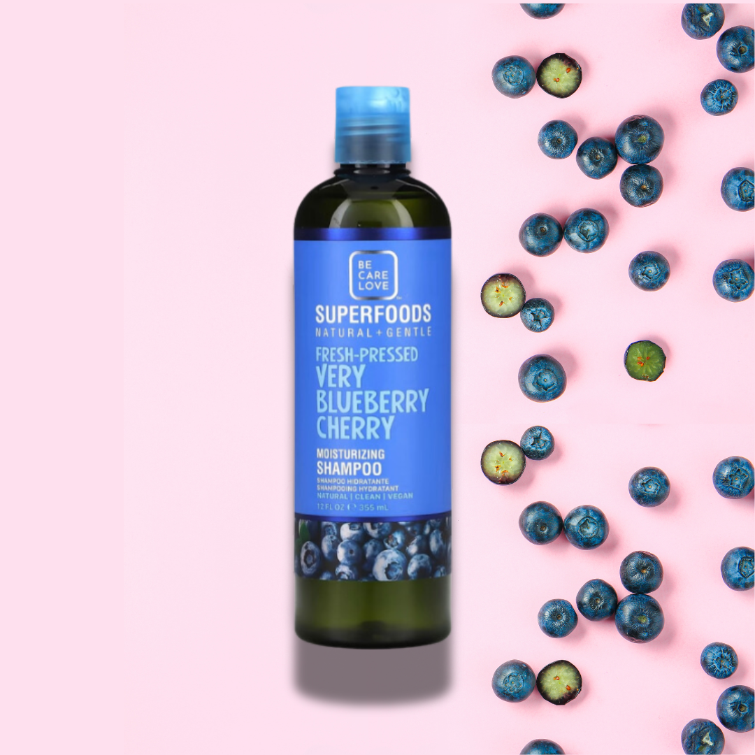 Superfoods - Moisturizing Shampoo - Very Blueberry Cherry - (God til sarte og følsomme hårbunde) - 355 ml