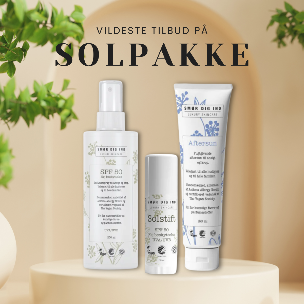 VILDESTE TILBUD: Smør dig ind - solpakke