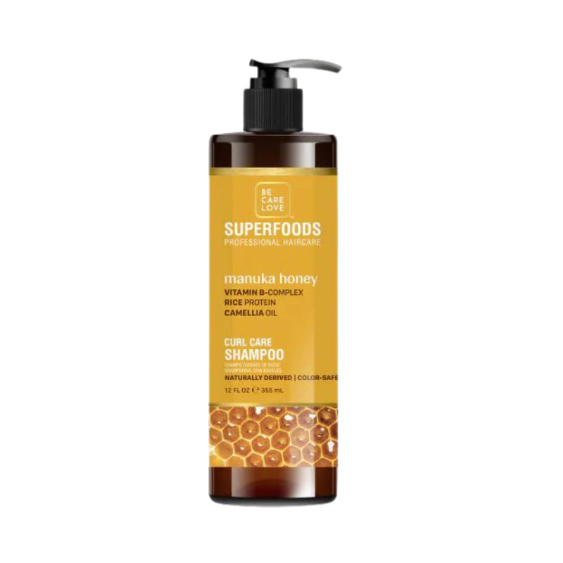 Superfoods Curl Care Shampoo -WITH MANUKA HONEY - 355 ml.