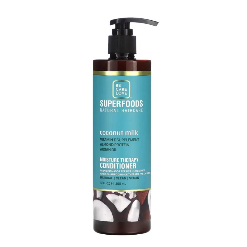Superfoods - Natural Haircare, Moisture Therapy Conditioner, Coconut Milk - 355 ml.