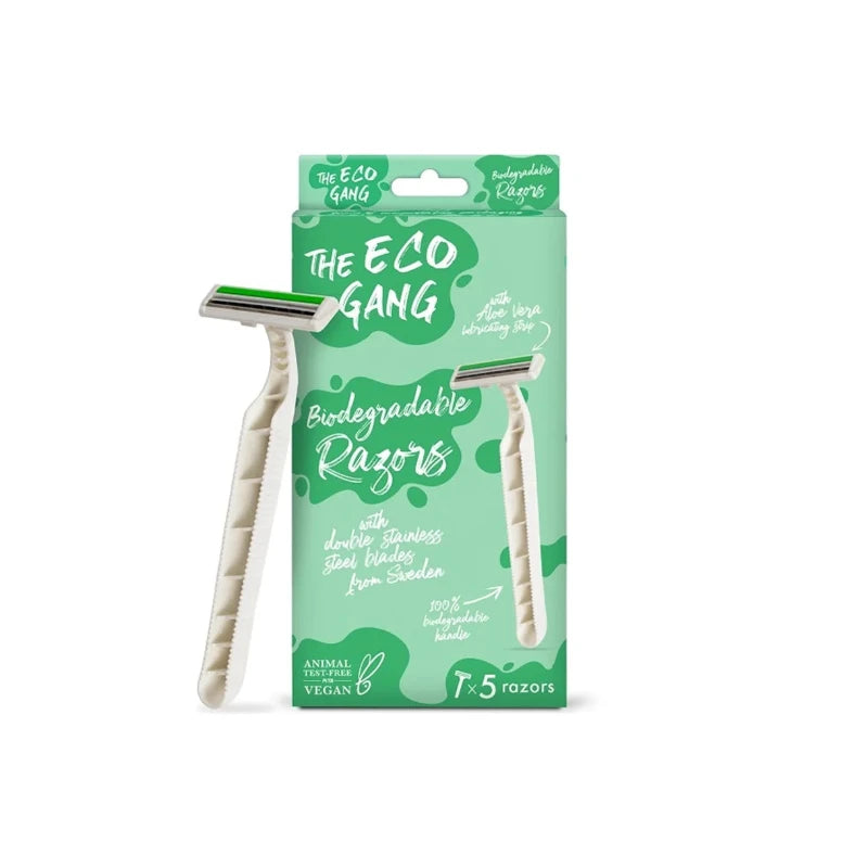THE ECO GANG - 5-PAK BIONEDBRYDELIGE BARBERSKRABER