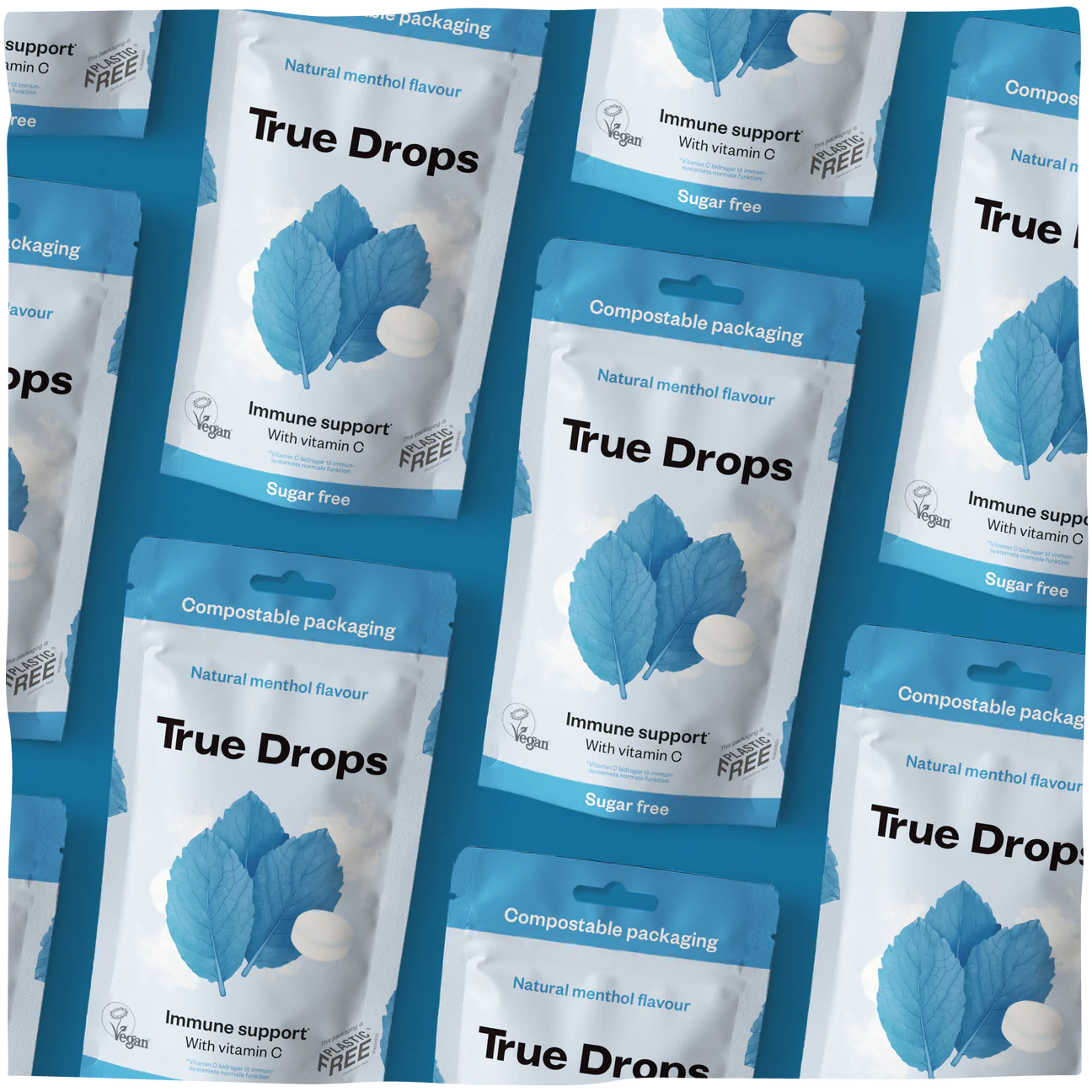 True Drops - Halspastiller Menthol  70 g.