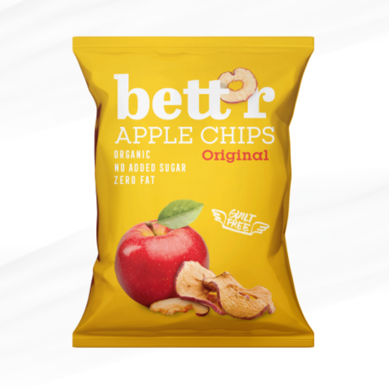 Bettr - Æblechips - Økologisk - 50 g.