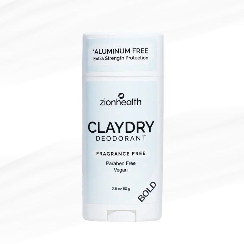 ZIONHEALTH - BIO CLAYDRY - DEODORANT - FRAGRANCE FREE (Aluminiums fri) - 80 g. '