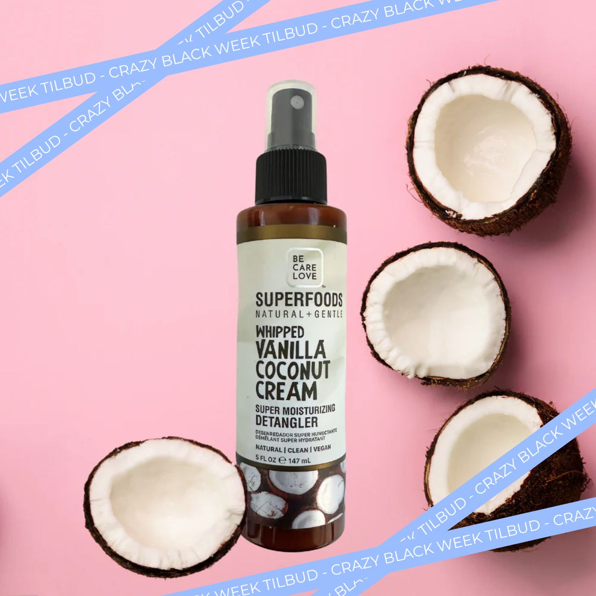 Superfoods - Super Moisturizing Detangler, Whipped Vanilla Coconut Cream - 147 ml