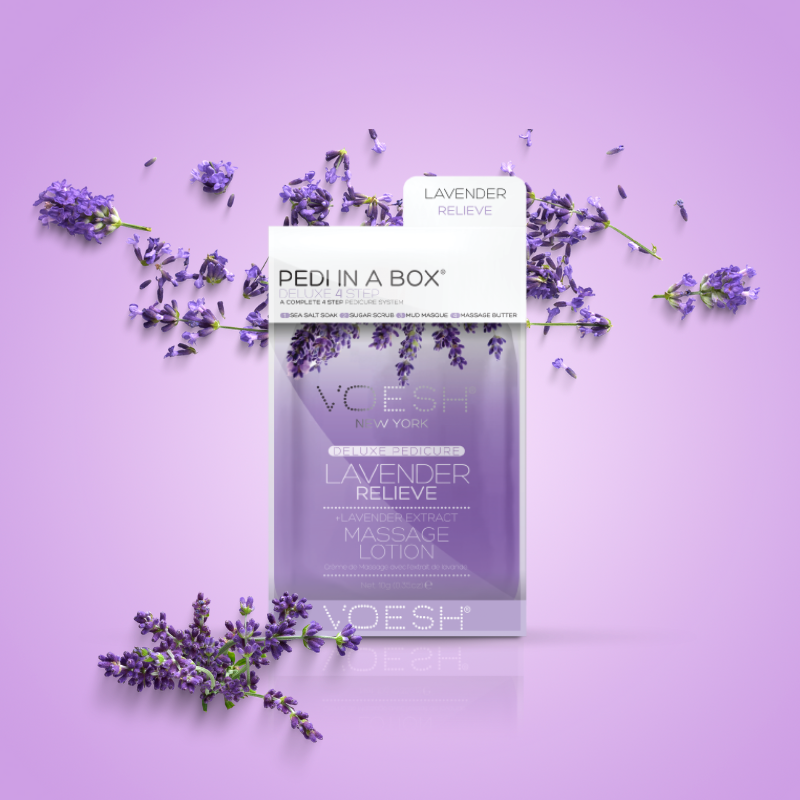 Voesh - PEDI IN A BOX – LAVENDEL RELIEVE
