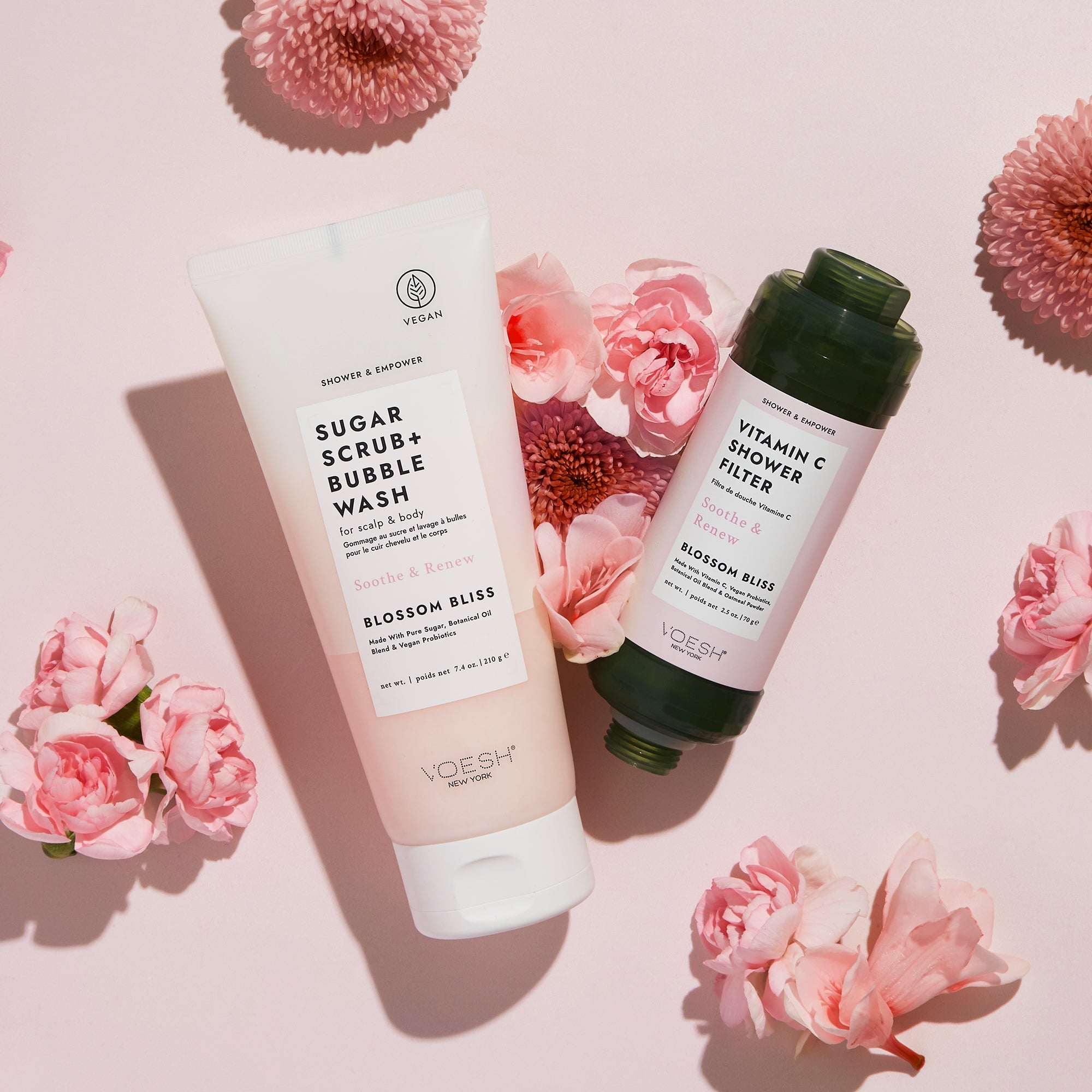 Voesh - Luksus badeoplevelse - Blossom Bliss - Gratis scalp og bodyscrub