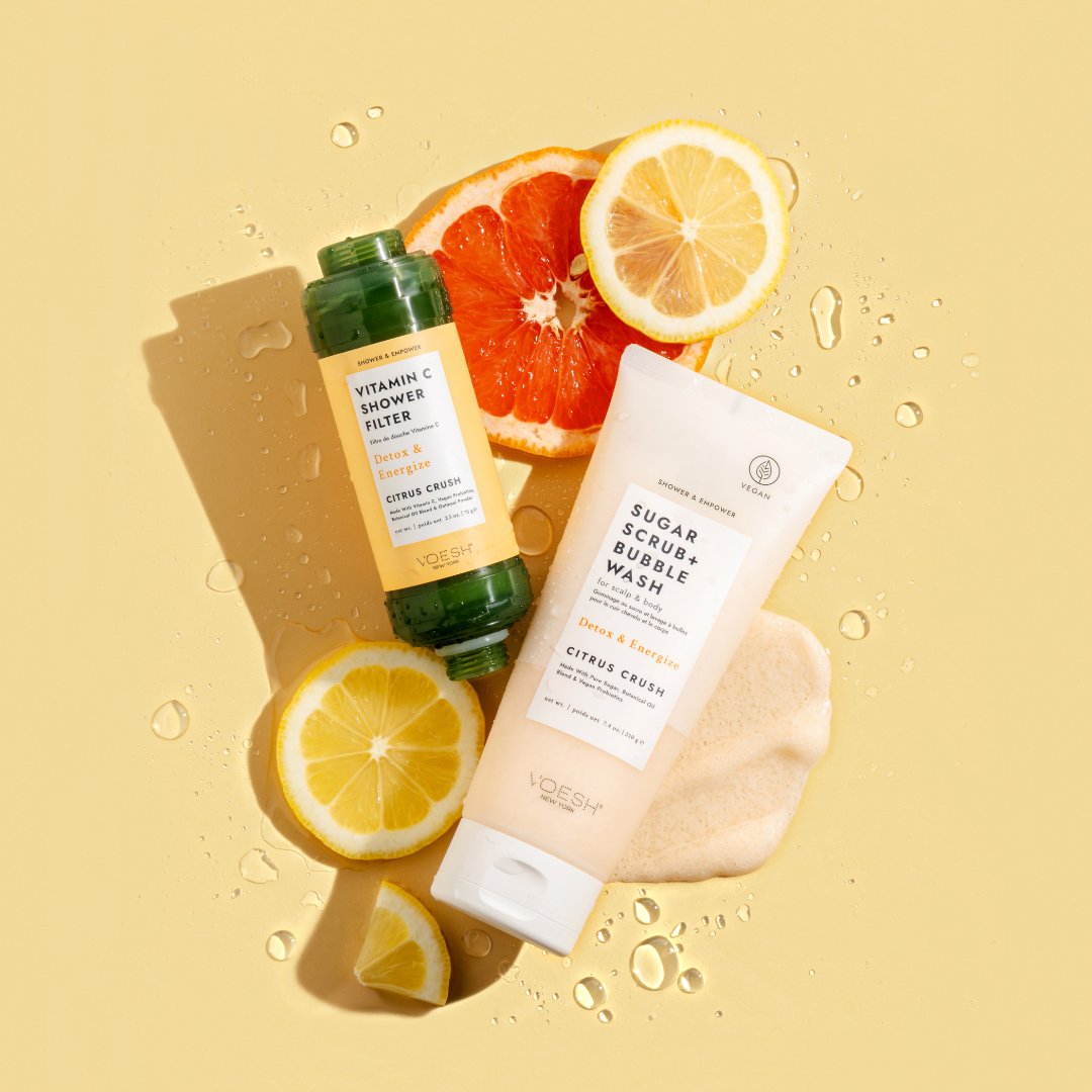 Voesh - Luksus badeoplevelse - Citrus Crush - Gratis scalp og bodyscrub