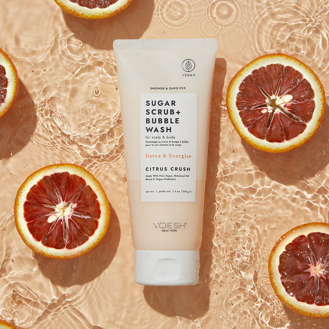 Voesh - CITRUS CRUSH  - Scalp & Body Sugar Scrub - 210 ml.