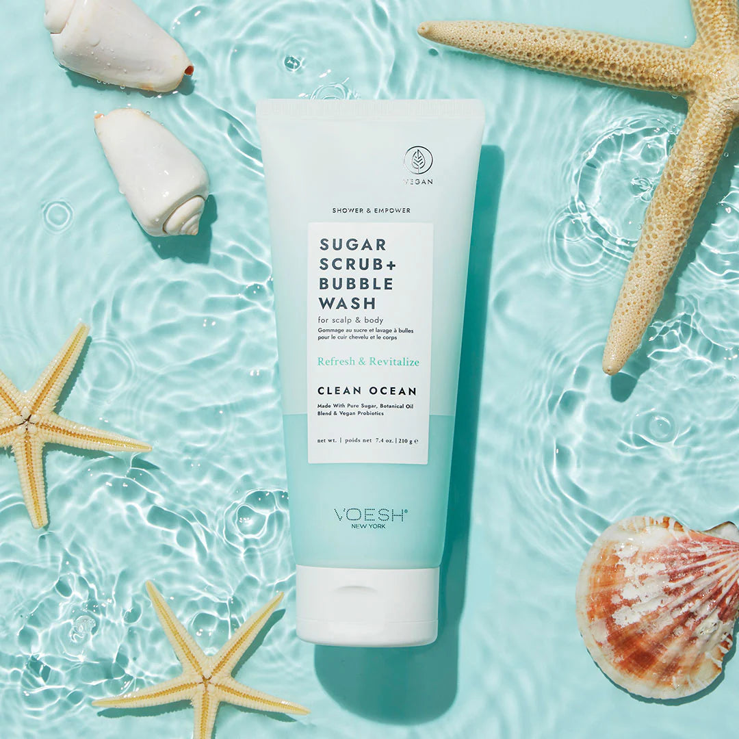 Voesh - Clean Ocean  - Scalp & Body Sugar Scrub - 210 ml.