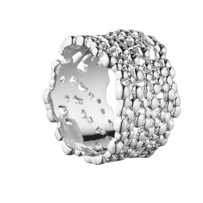 WOLFF JEWELRY - Boble Ring - sølv (54)