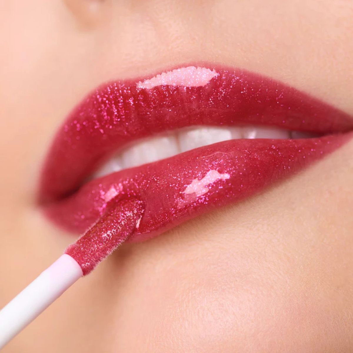 Wonderskin - Blading Top Gloss - Red Glitter