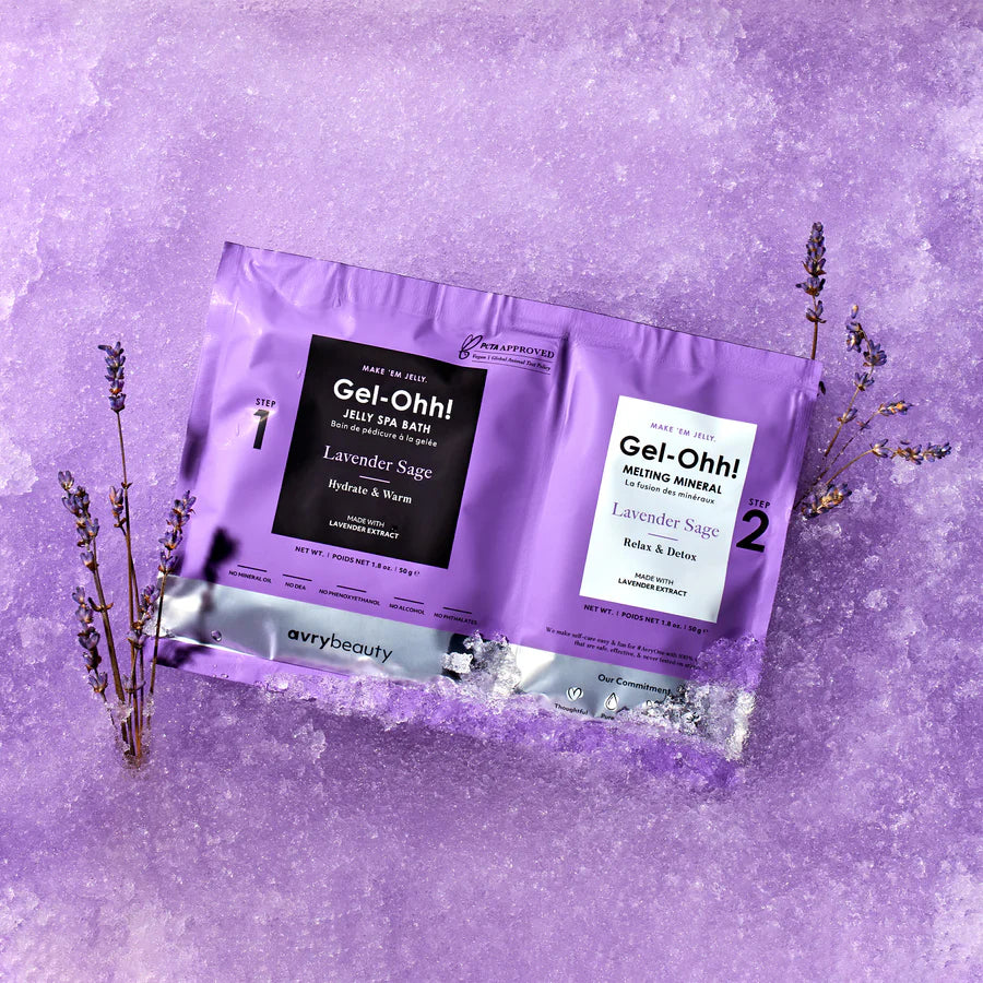 Avry Beauty - Gel-ohh Jelly Spa Pedi Bad - LAVENDER