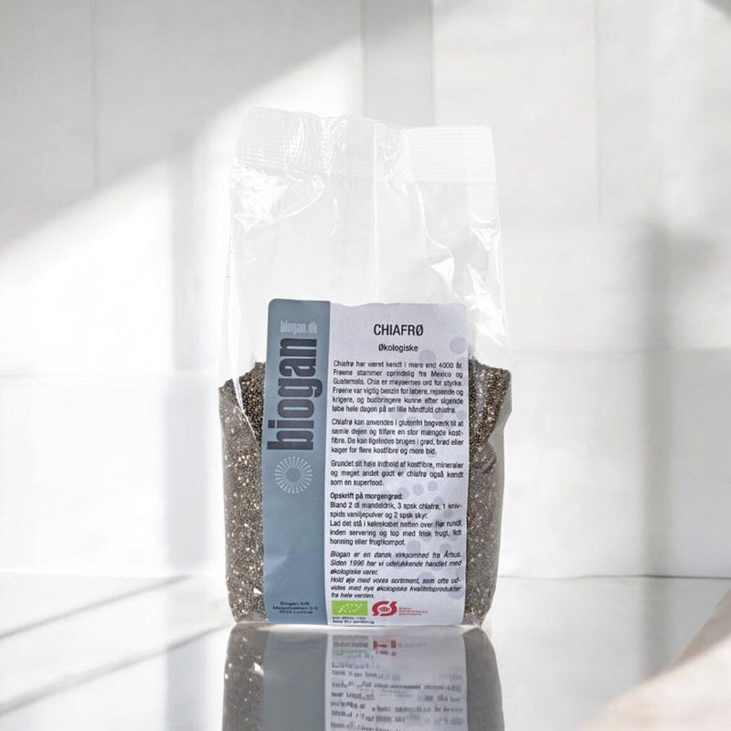 BIOGAN - ØKOLOGISKE CHIAFRØ - 500 g.