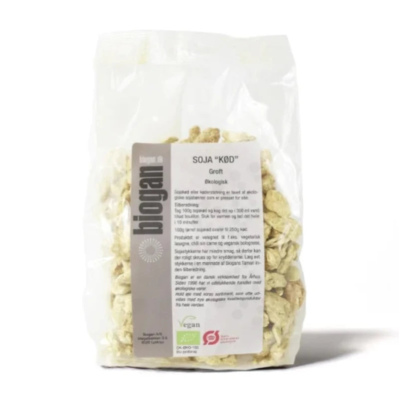BIOGAN - SOJA "KØD" - Økologisk - Groft - 250 g.