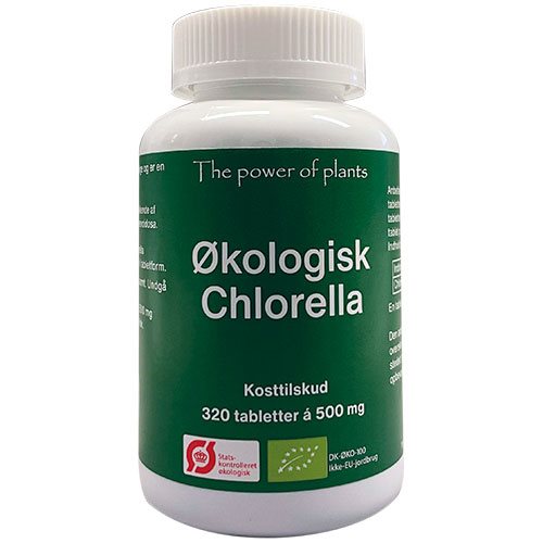 The Power of Plants - Chlorella - Økologisk - 320 tabeletter