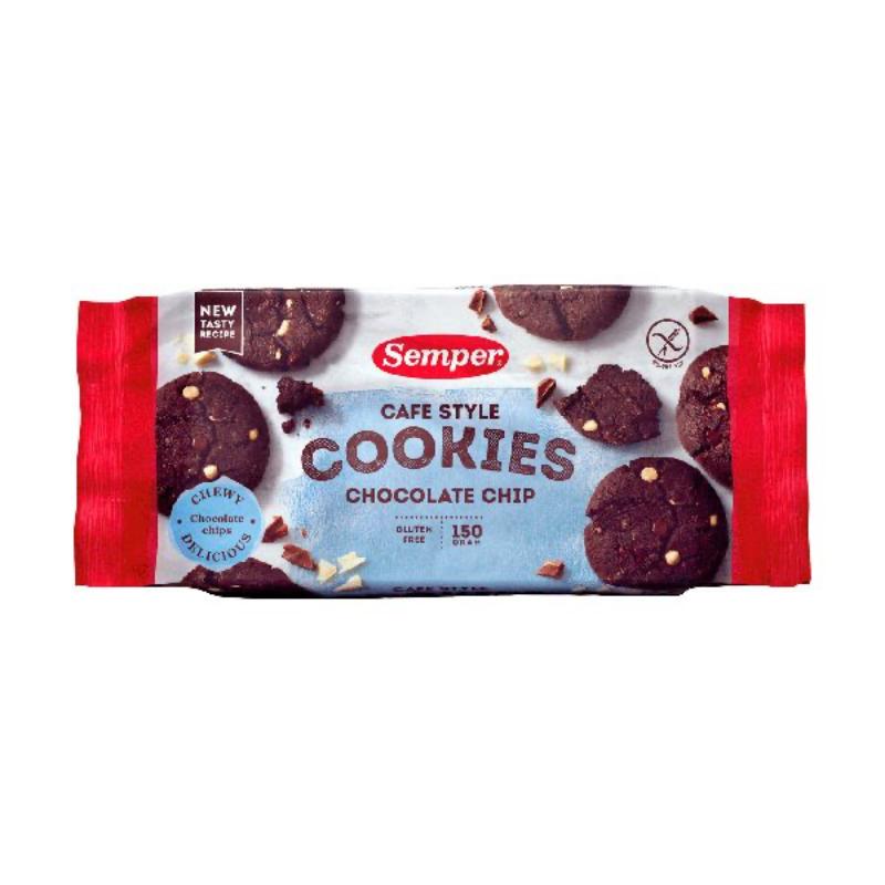 Semper - Glutenfri - Cafe style cookie Chocolate flavour - 150 g.