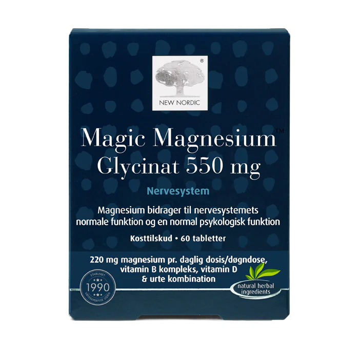 New Nordic - Magic Magnesium Glycinat (Nervesystem) - 60 tabletter