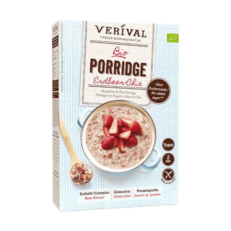 Verival - Grød - Jordbær-Chia - Økologisk - 350 g.