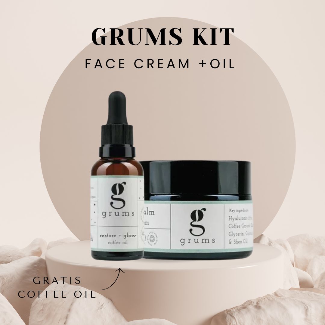 Grums kit - Face cream + Glow coffee oil