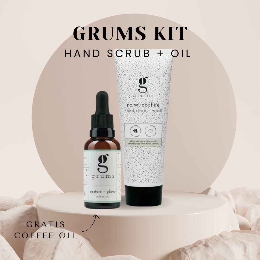 Grums kit - Hand Scrub + GRATIS Glow coffee oil