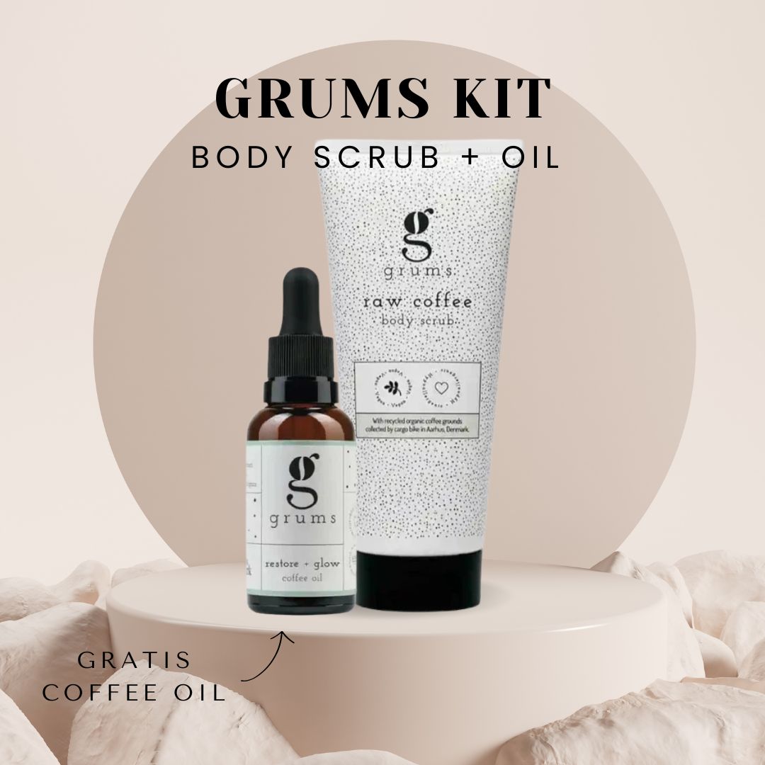 Grums kit - Body Scrub + GRATIS Glow coffee oil