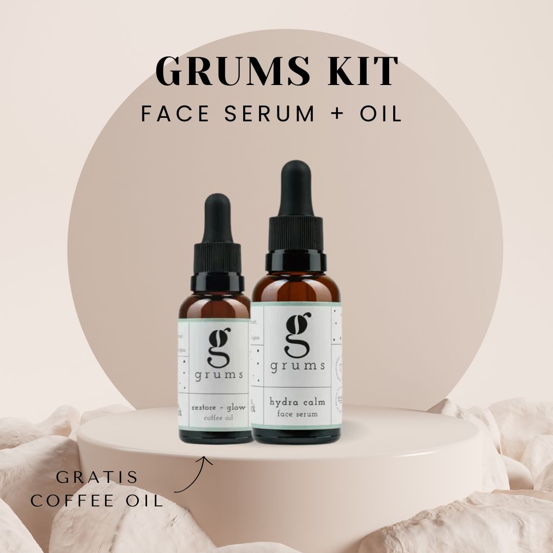 Grums kit - Face serum + GRATIS Glow coffee oil