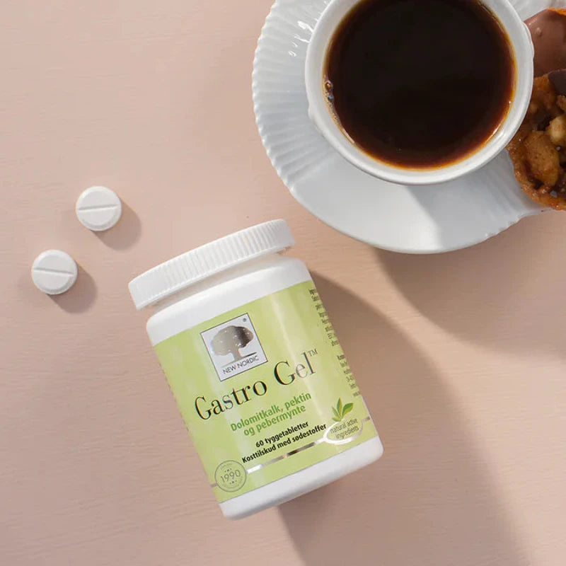 New Nordic - Gastro Gel - (Mindsker luftdannelse) - 60 tyggetabeletter