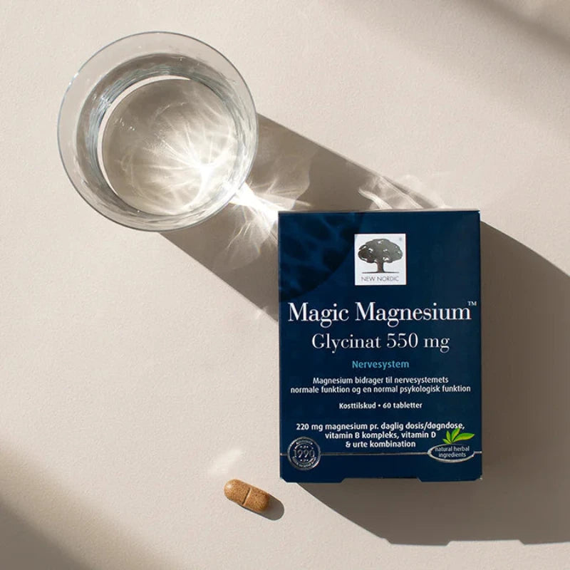 New Nordic - Magic Magnesium Glycinat (Nervesystem) - 60 tabletter