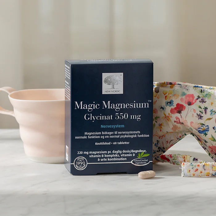 New Nordic - Magic Magnesium Glycinat (Nervesystem) - 60 tabletter