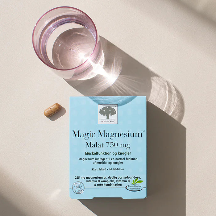 New Nordic - Magic Magnesium Malat (Muskelfunktion og knogler) - 60 tabeletter