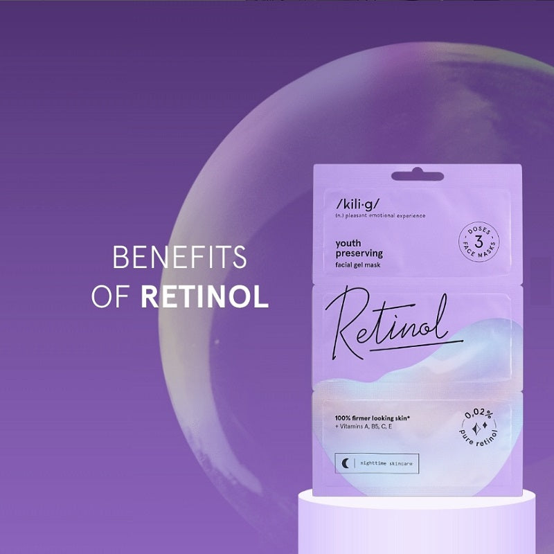 /KILI∙G/ - RETINOL FACE MASK - 3 PAK