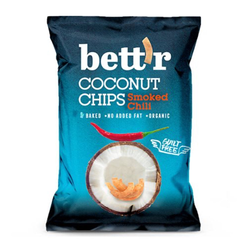 Bett'r - Kokoschips Økologiske -   røget chili - 40 g.