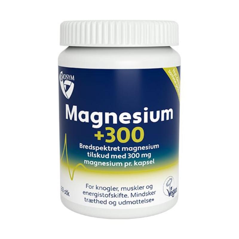 Biosym - Magnesium +300 - 60 kapsler