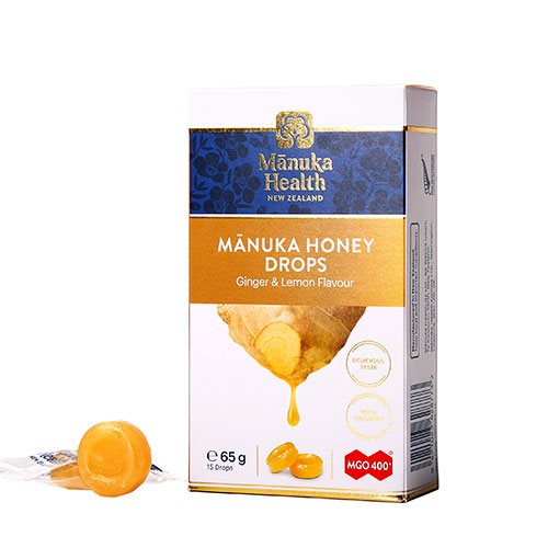 Manuka honning - Drops Ginger & Lemon - 15 drops