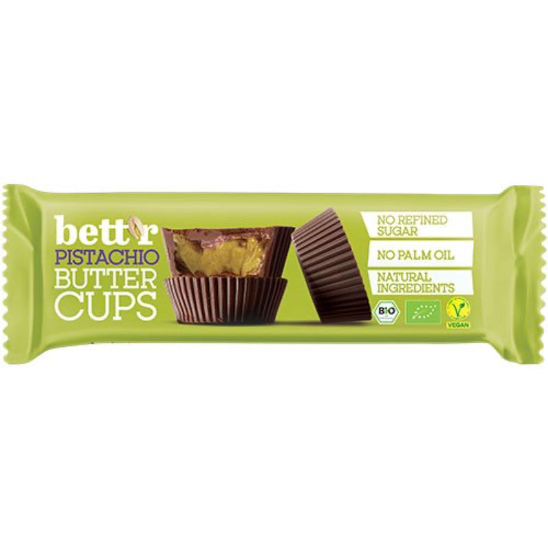 Bett'r - Praliner med Pistachio smør fyld- Økologisk - 39 g (