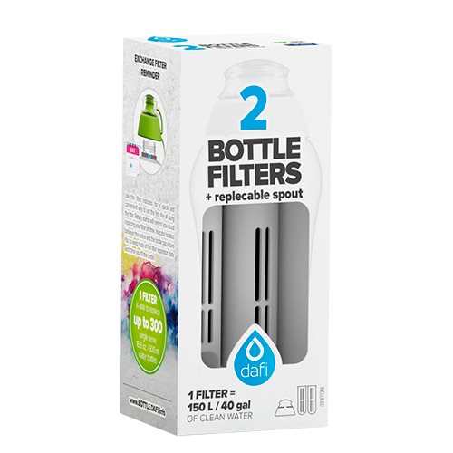 Dafi -  Refiller til flaske - 2-Pack (grå)