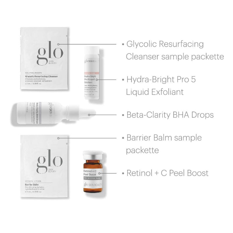Glo Skin Care - Glo Retinol + C Smoothing Peel Kit